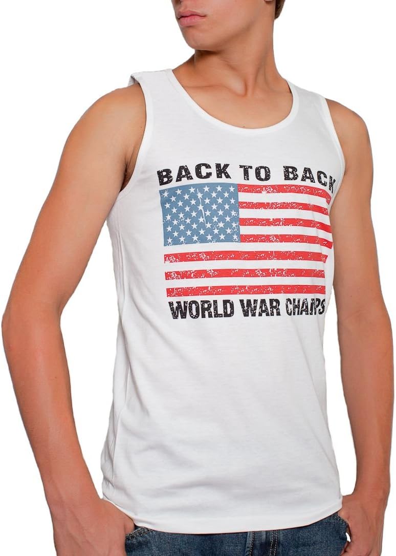 USA Men's Tank Top White