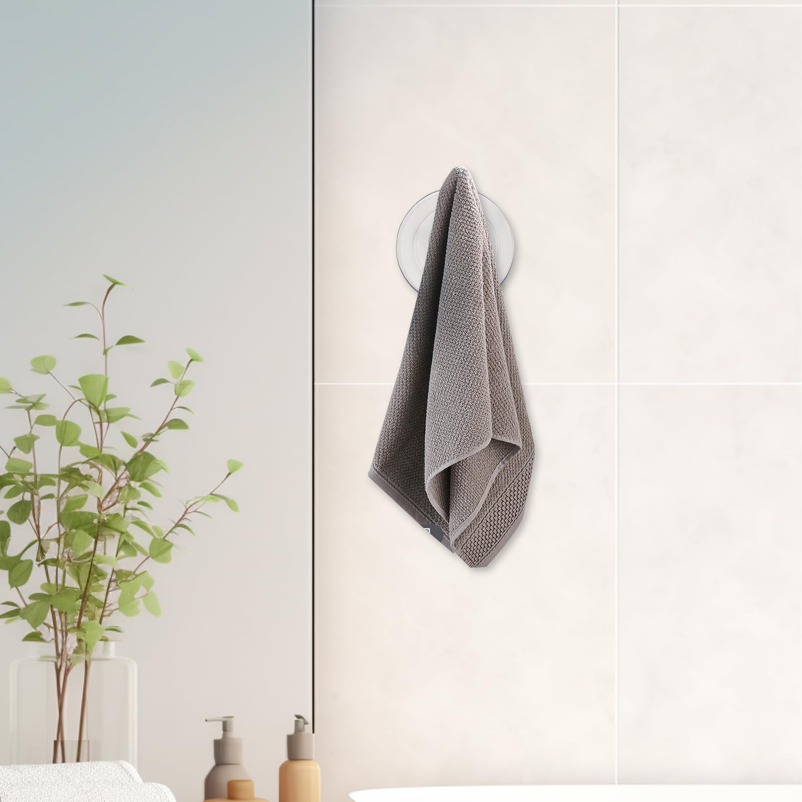 10 Pezzi Ventose M8 con filettatura, diametro 85 mm, Ventose Rotonde per Finestre, Ventosa Senza Ganci con Dado in Metallo, PVC Trasparente Ventose per Vetro, Muro, Cucina, Bagno, Auto