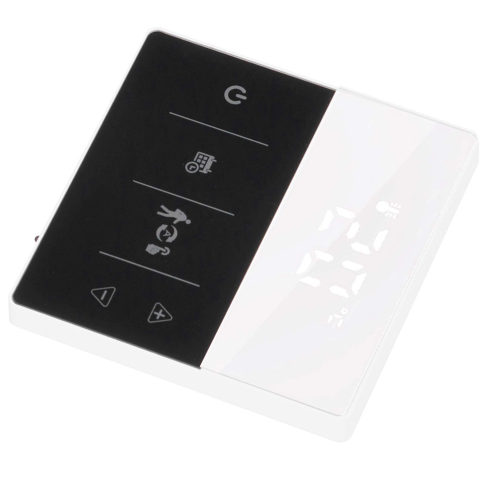 Generic Controlador de Temperatura de la Pared de Termostato Digital para Calefacción del Piso del Calentador de Agua con Programación Semanal para el Hogar (Blanco Negro)