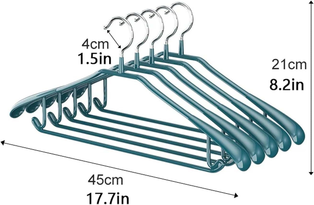 10 Uds. Percha Gruesa para Abrigos con Hombros Anchos, Antideslizante, Almacenamiento para El Hogar, Percha para Guardarropa para Sudadera(Grün)