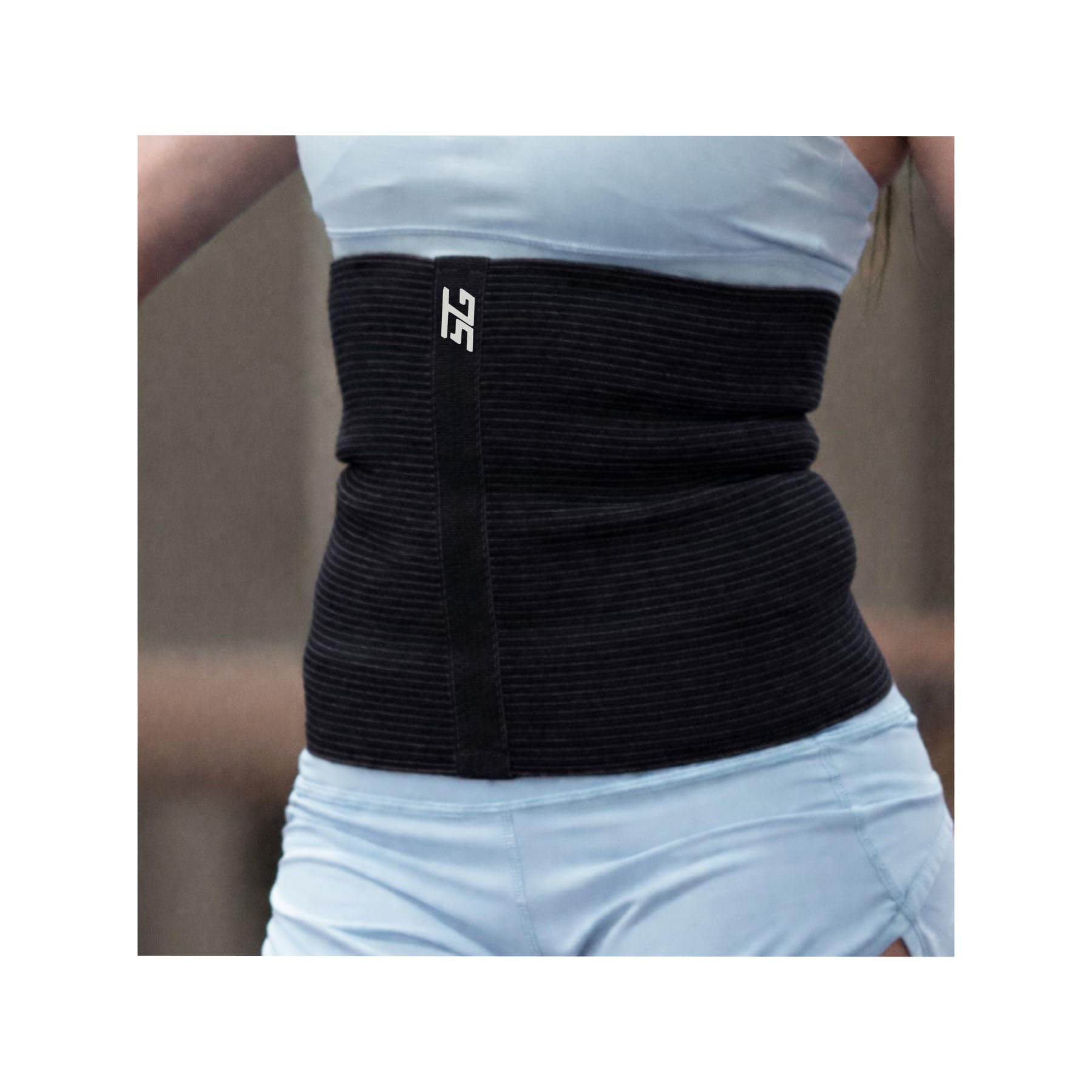 # 1 de compresión lana – Calentamiento algodón cinturón – alivia el dolor de espalda – soporta lumbar y músculos – óptima de compresión – para Hombres y Mujeres., Negro