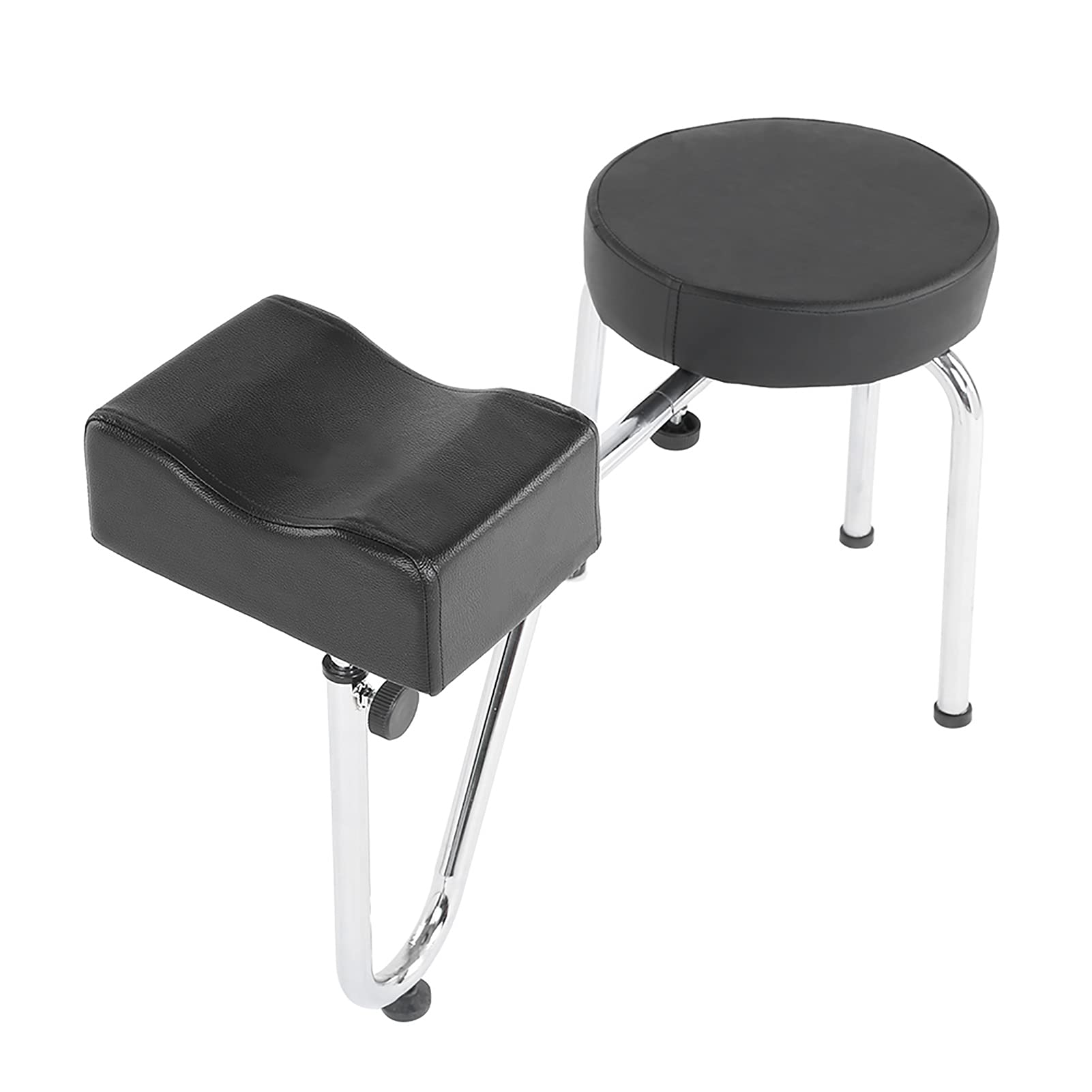 Poltrona Regolabile per Poggiapiedi per Pedicure, in Pelle PU, per Tatuaggi, per Un'esperienza Confortevole (BLACK)