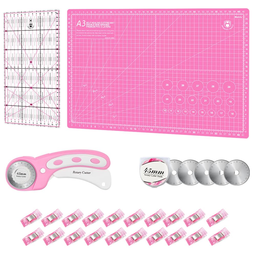 Kit de découpe rotatif pour couper le tissu sans effort et réussir son patchwork