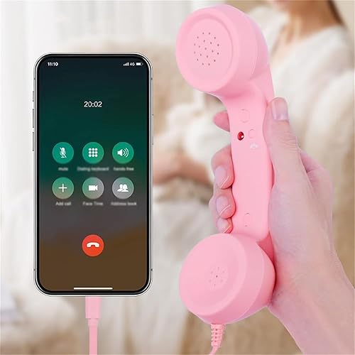 Miniatura 4 de Teléfono retro 2026, nuevo teléfono retro 2026 para iPhone, teléfono retro tipo C, teléfono con cable, receptor de mango fijo para celulares,