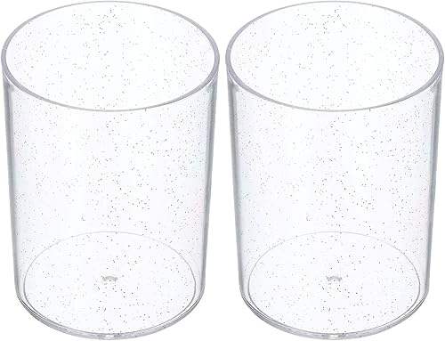 Miniatura 7 de PATIKIL Portalápices acrílico, lápiz transparente, soporte para brochas de maquillaje, almacenamiento de tazas, organizador de oficina de papelería