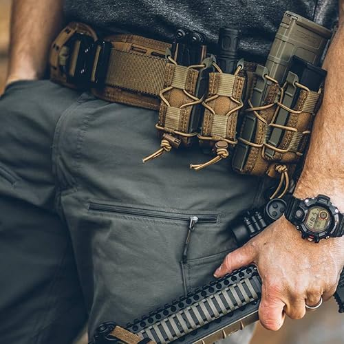 Miniatura 4 de 2 bolsas para pistola Molle Mag, cargador doble individual para 0.354 in/.40 Calibres 45acp Glock S&W M&P, Sig 226/229 y Springfield 1911 Sig