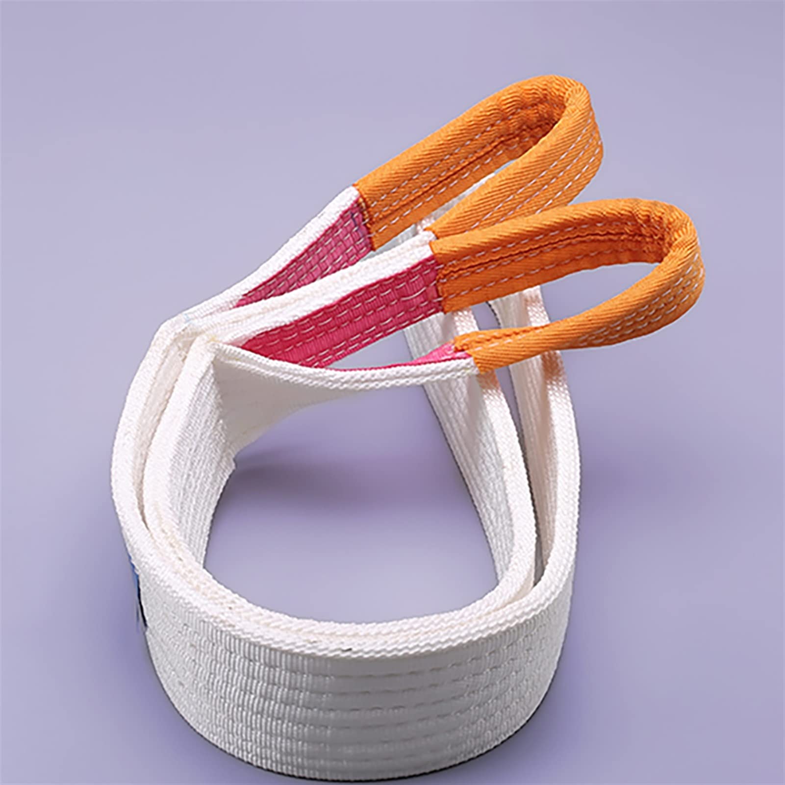 Wyciągarka Przyczepy, 3T Biały Płaski Webbing Webbing Webbing Industrial High Siła Podnośnik Pas Taśma Taśma Tkanina Pasek(2M)