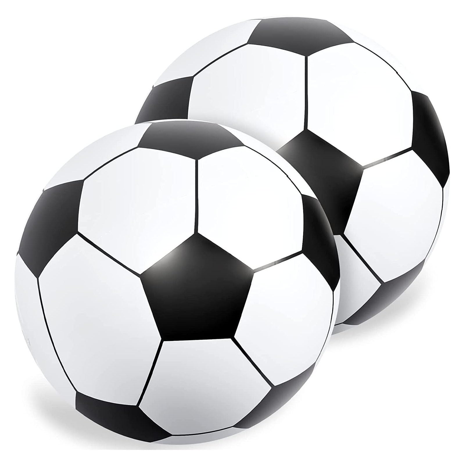 2 Pièces Ballon de Plage Gonflable 66cm Ballon de Football Gonflable Grand Flotteur De Plage en PVC pour Enfants Adultes Summer Jardin Beach Pool Party Supplies