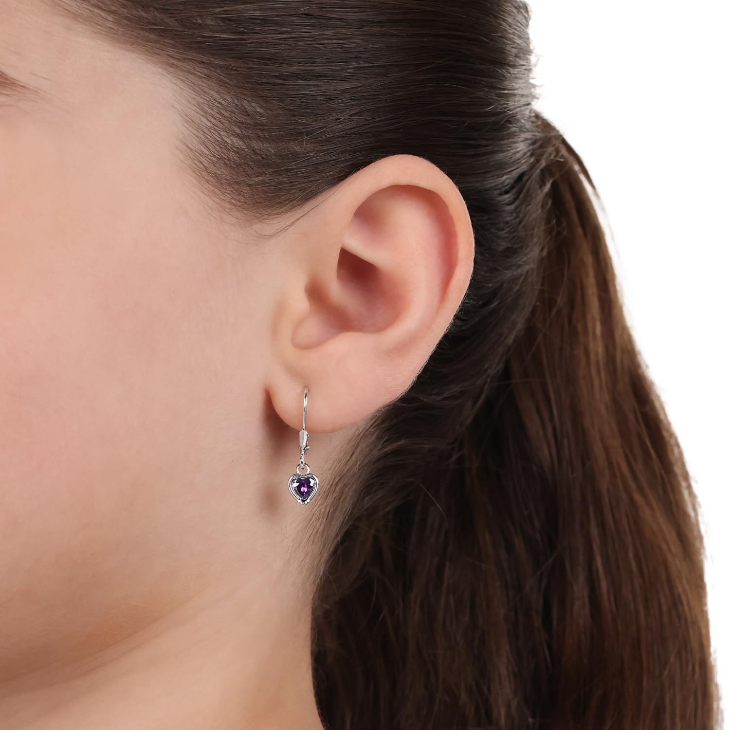 Prinzessin Lillifee Ohrhänger 925 Sterling Silber Mädchen Kinder Ohrschmuck, mit Zirkonia synth., Herz, Kommt in Schmuck Geschenk Box