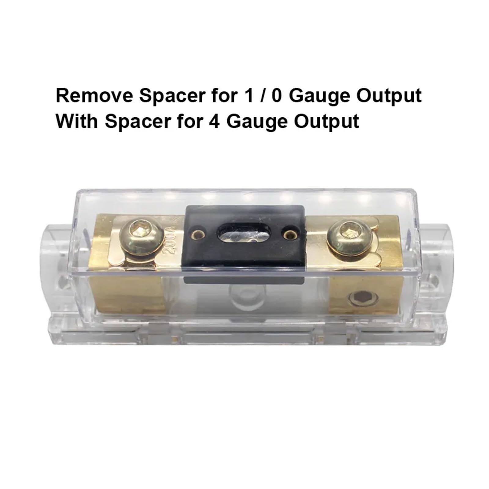 NURII 2 Stück 40A 60A 80A 100A 200A 250A 300A Sicherungen AMP ANL Sicherungshalter, Anschraubsicherung Kfz-Sicherungshalter (Size : 50A)