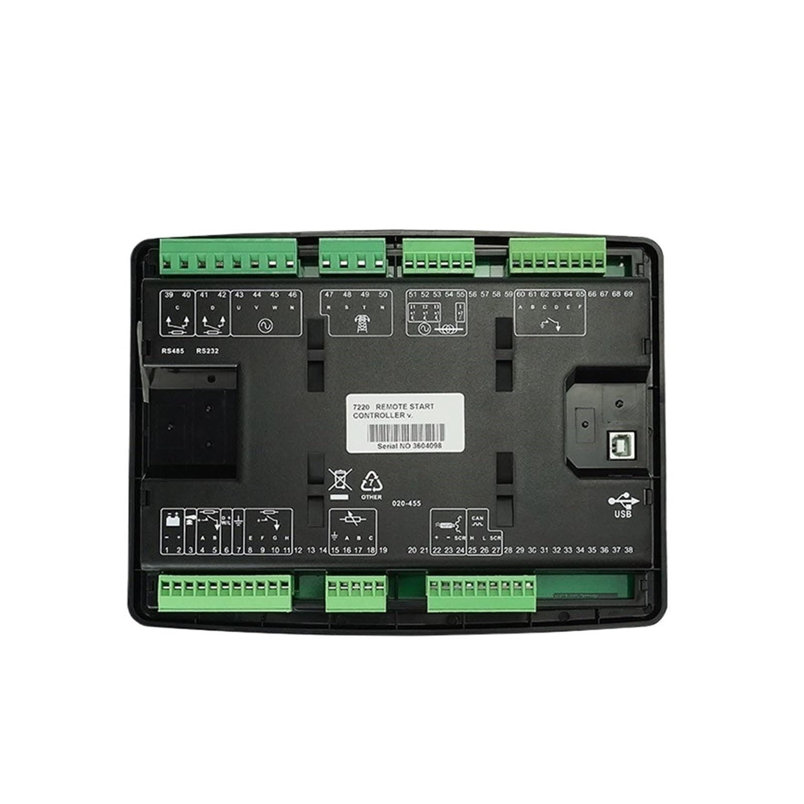 Elektrisches Bedienfeld for Dieselgenerator DSE7220. Controller for Generatorsatz DSE 7220