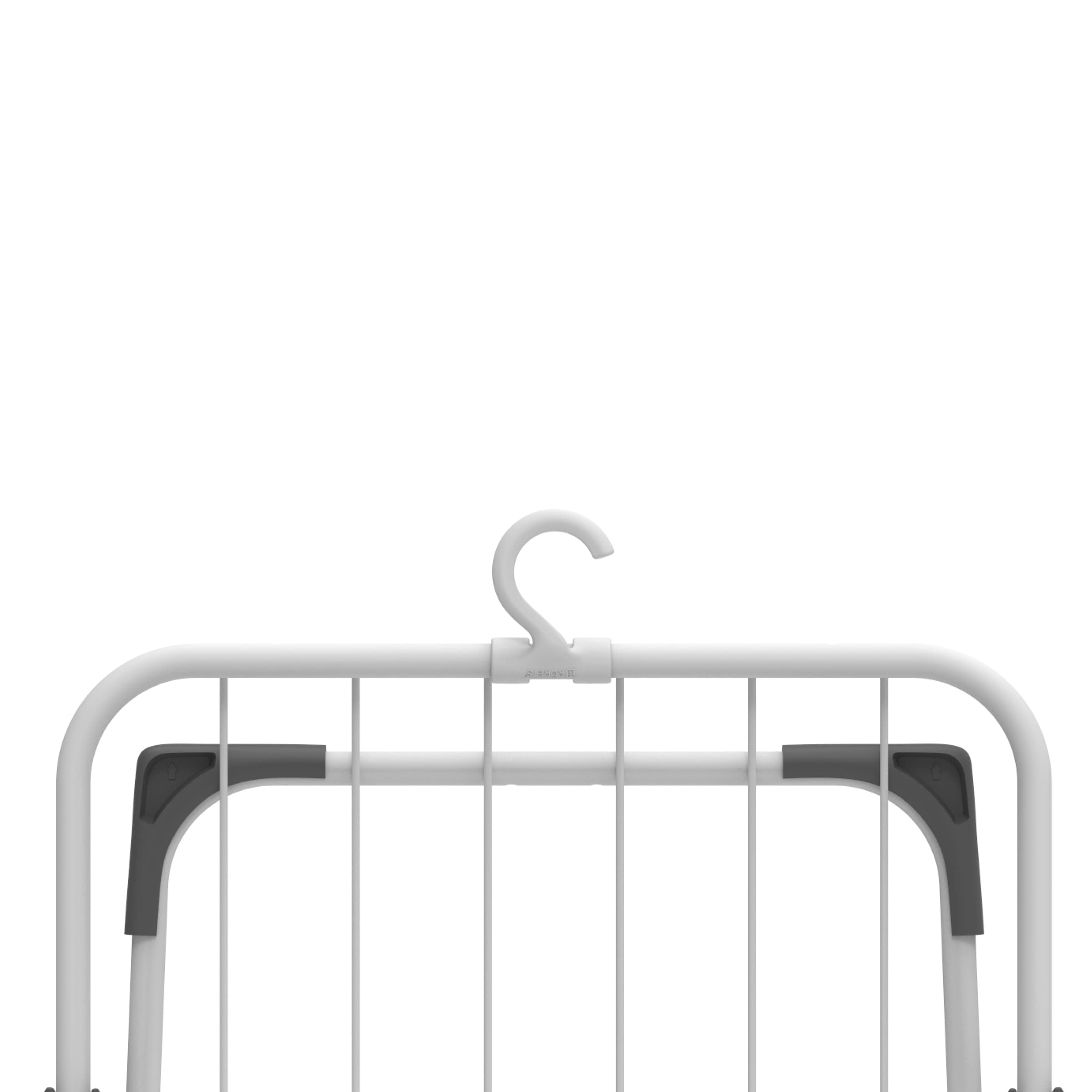 Rörets Stendibiancheria Nano Black - Modello in Alluminio a Pavimento, Meccanismo Blocca Gambe, Ganci per la Conservazione e 9 m di Superficie - 92 x 49 x 84 cm