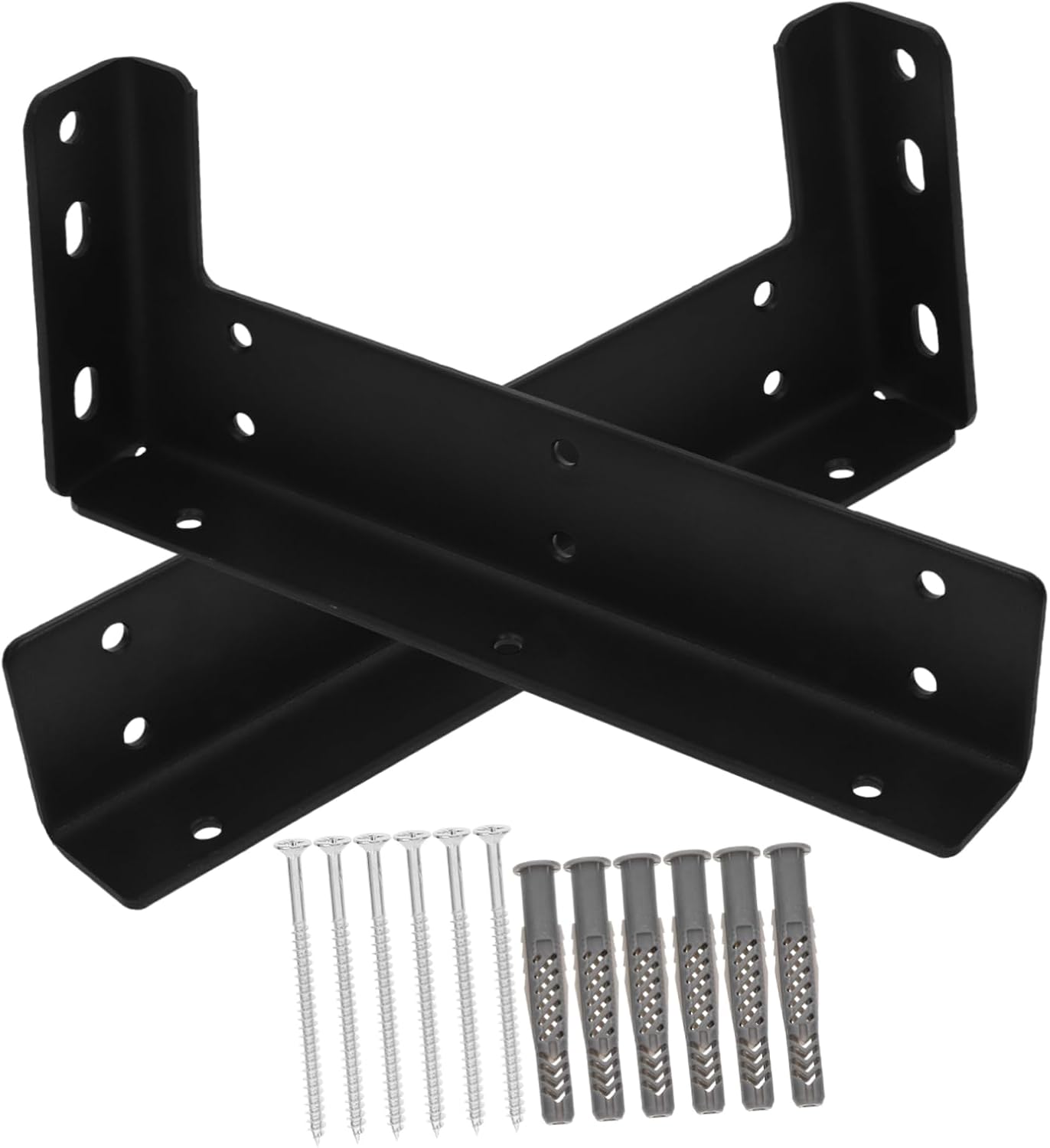 2pcs Heavy Duty Floating Shelf Brackets Wall-Mounted for Floating Shelves