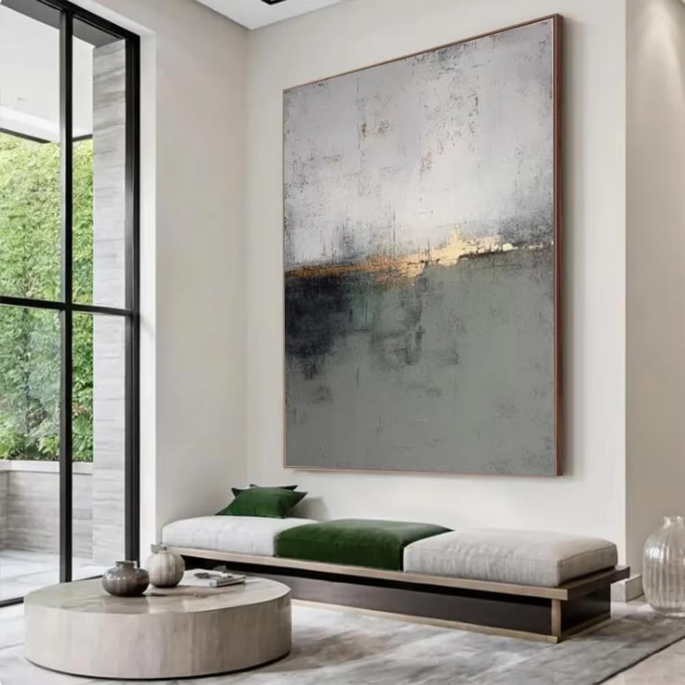 DFZEWKI Abstract Painting Natural Landscape Wall Art Picture Large Mural for Home Living Room Decor(60x80cm(24x31in)/No frame)