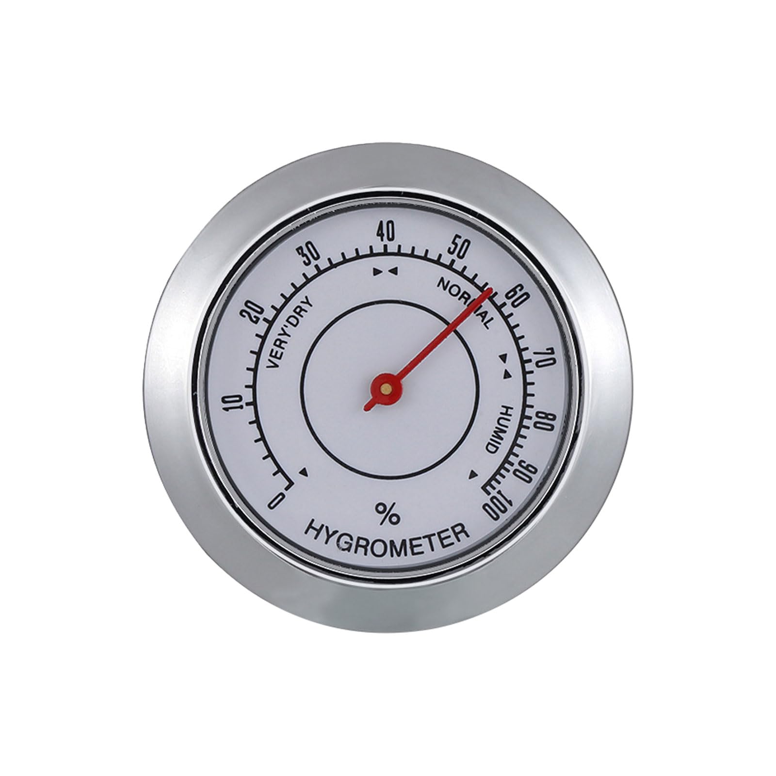 Hogtnd A Round Nalog Hygrometer Glass Round 43Mm Moisture Detector Thermometer Nalog Hygrometer Thermometer