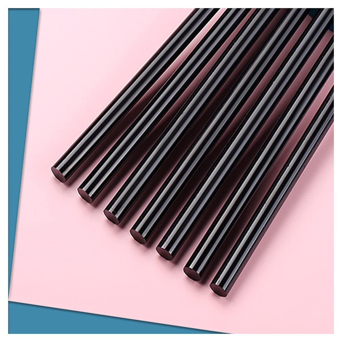 Bâtons de colle thermofusible 100 pcs 7x100mm Bâtons de colle à chaud à chaud, bâton de cire de couleur noire d'étanchéité adhésif, pour bâtonnets d'artisanat électrique de colle électrique Bâton de c