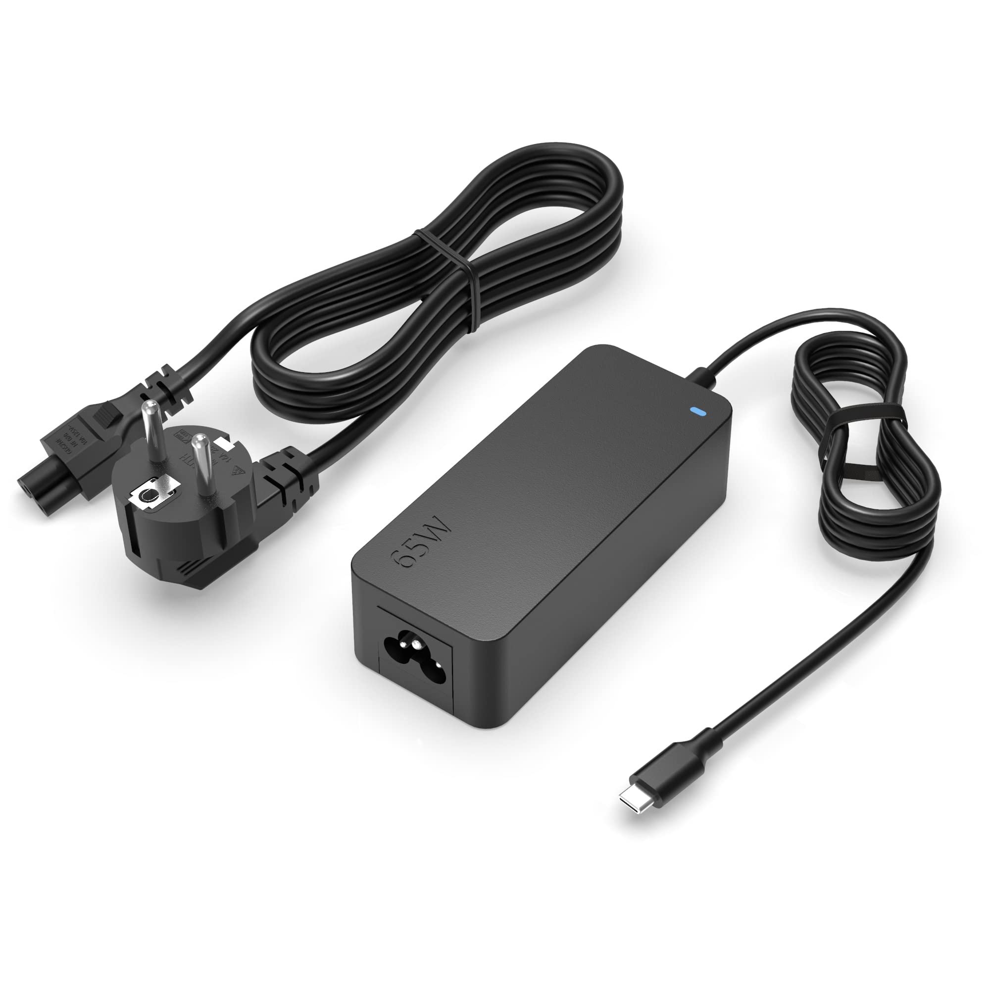 SQUADO Adattatore CA universale per caricabatterie per laptop da 120W con 8 convertitori per