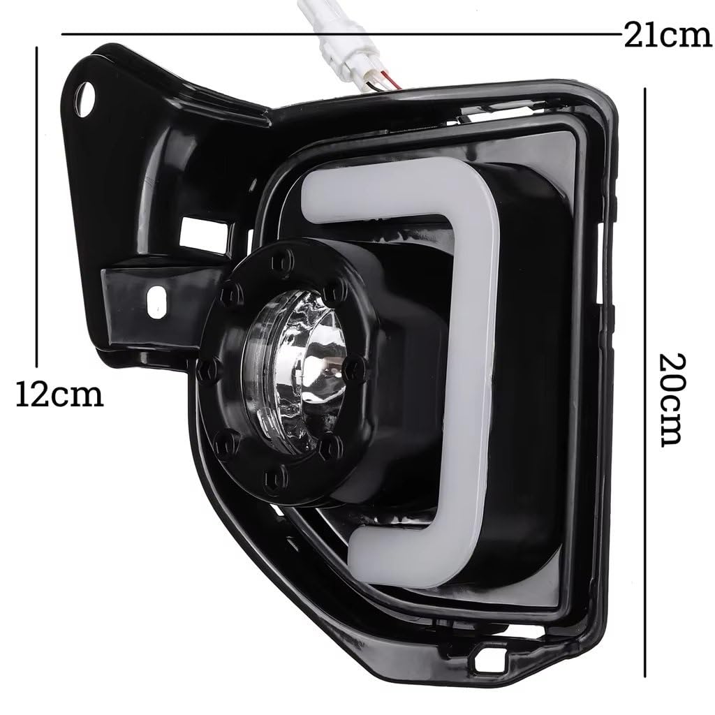 Luz De Circulación Diurna Para Toyota Para Hiace 2014-2018 Conjunto De Lámpara Antiniebla Luces Diurnas Led DRL Circulación Diurna Con Bombillas H11 6000K ~ 6700K