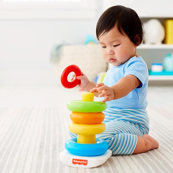 Fisher-Price Baby Toy Pyramid Hoops for Kids 6 Months and Up