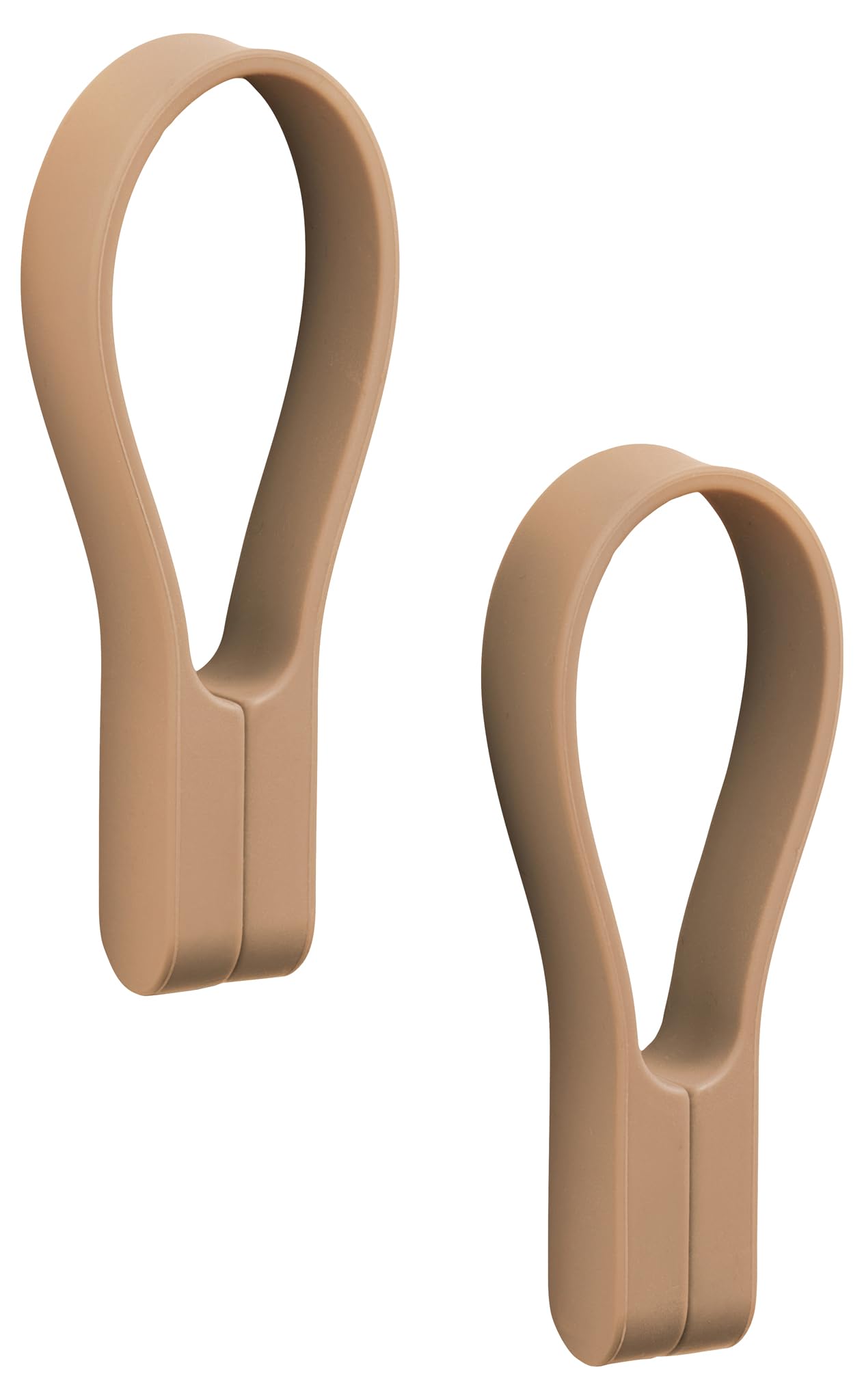 Zone Denmark Loop Towel Clips, Towel Hanger, Magnetic Towel Clips, Clips for Towels and Tea Towels, 9 cm, Pack of 2, Mandarin (Orange)