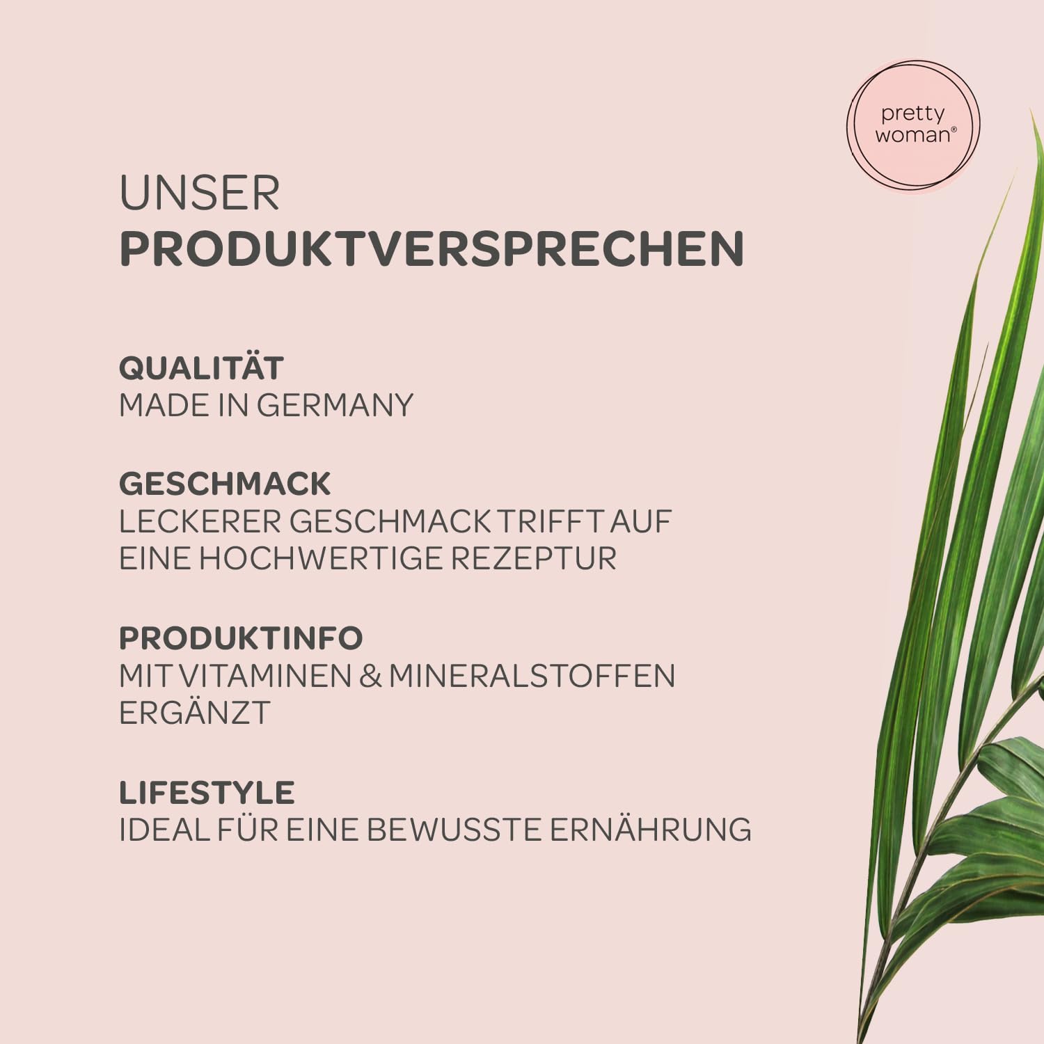 pretty woman® Daily Glow Eiweiss Protein Pulver für Frauen „Creamy Vanilla“ 420 g - Low Carb Shake mit Vitaminen & Mineralien, Biotin & Folsäure - nur 0,5g Zucker pro Portion