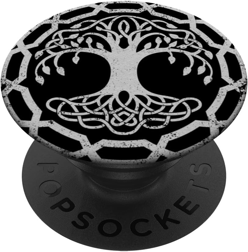 Yggdrasil Tree Of Life Norse Norsemen Viking Vikings Symbol PopSockets MagSafe PopGrip for iPhone