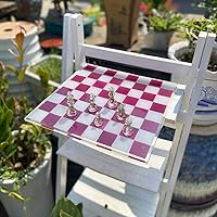 Vista 6 de RESINWORLD Chess Set - Large 12 Inch Checkers Board Mold & Full Size 3D Silicone Chess Piece Mold for Epoxy Resin