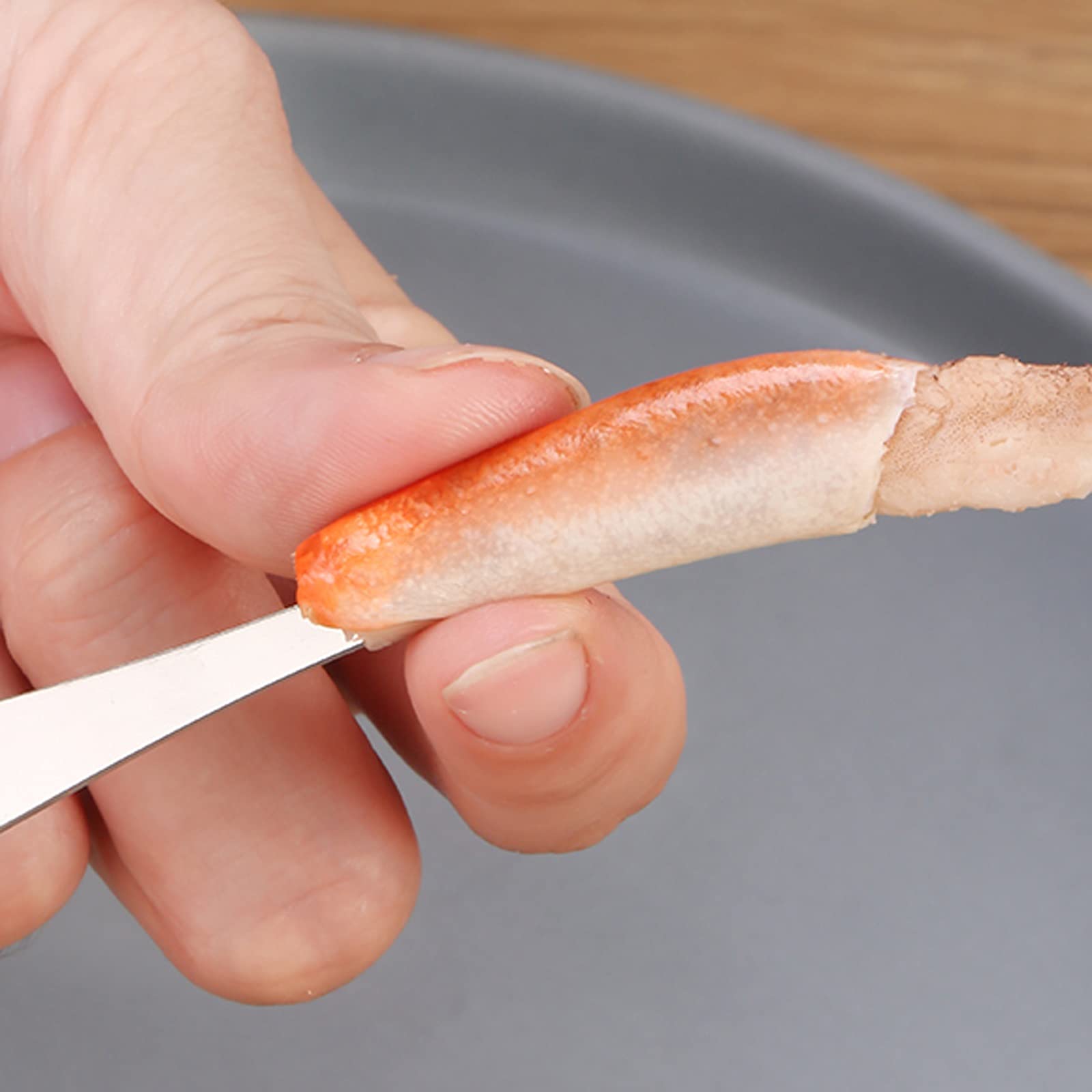 Il Set di Utensili per Frutti di Mare Include 1 Cracker per Frutti di Mare con Forbici, 1 forchetta e stuzzicadenti per Frutti di Mare, 1 Scatola portaoggetti, Utensili Essenziali