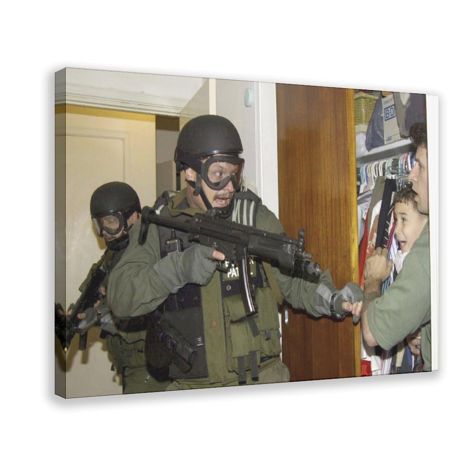 WCYB April 2000 — The Elián González Affair Posters Prints Canvas Deco Paintings Wall Art Frame 16" L X 24" W