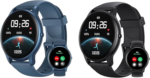 Parsonver Reloj inteligente (respuestahacer llamadas), 1.32 pulgadas HD pantalla táctil completa color reloj rastreador de fitness, paquete PS01B