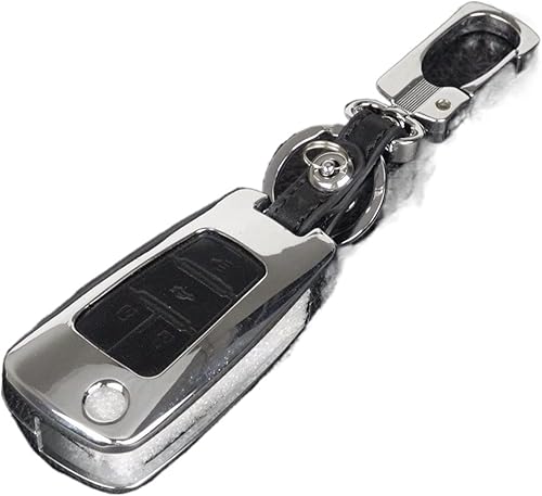 BRAUNZ Case of Key 5PCS 4 Buttons Zinc AlloyLeather Car Key Case Compatible with Chevrolet Cruze Malibu OPEL Insignia Astra J Zafira C Mokka Color