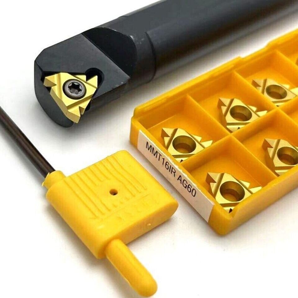 Workshop Carbide Insert +10pcs 16IR AG60 16mm 5/8"" Internal Threading