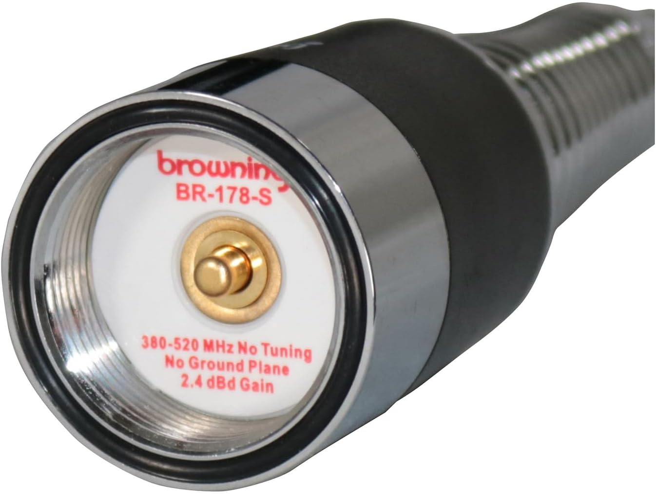 Browning BR-178-S Browning 160-Watt Wide-Band 380 MHz to 520 MHz Antenna with NMO Mounting Stainless Steel