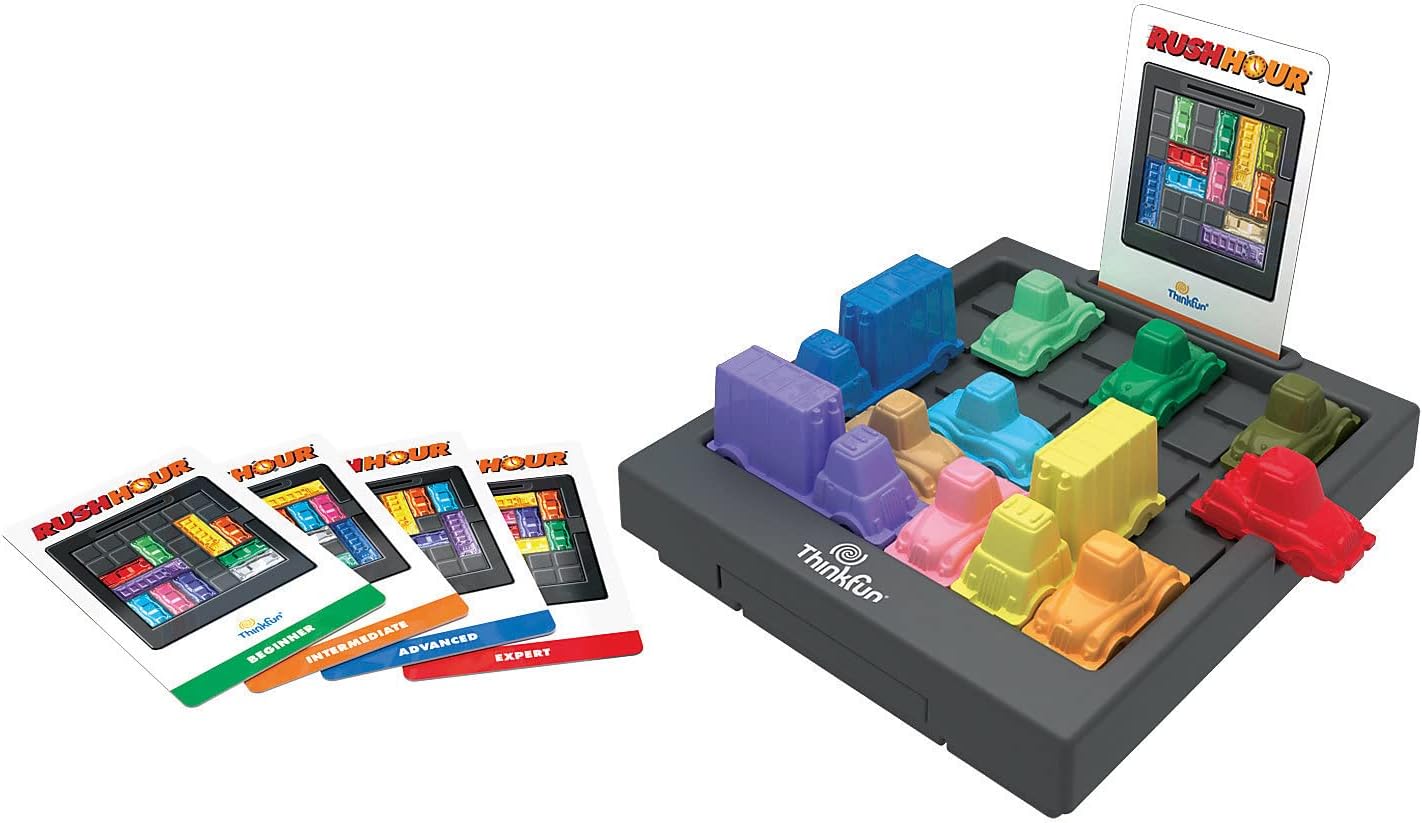 Thinkfun Rush Hour - The Ingenious Traffic Game and Well-Known Logic Game for Boys and Girls from 8 Years