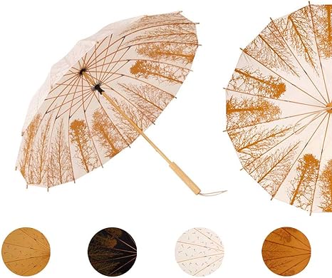 Amazon Jinglingkj 長傘 日傘 晴雨兼用傘 16本骨傘 レディース メンズ 男子 女子 おしゃれ お洒落 和風 グラスファイバー 耐風構造 Upf50 Uvカット 梅雨対策 遮光 遮熱 軽量 耐風構造 超撥水 木製手元 贈り物 誕生日プレゼント 茶タワー Jinglingkj 傘 レイン