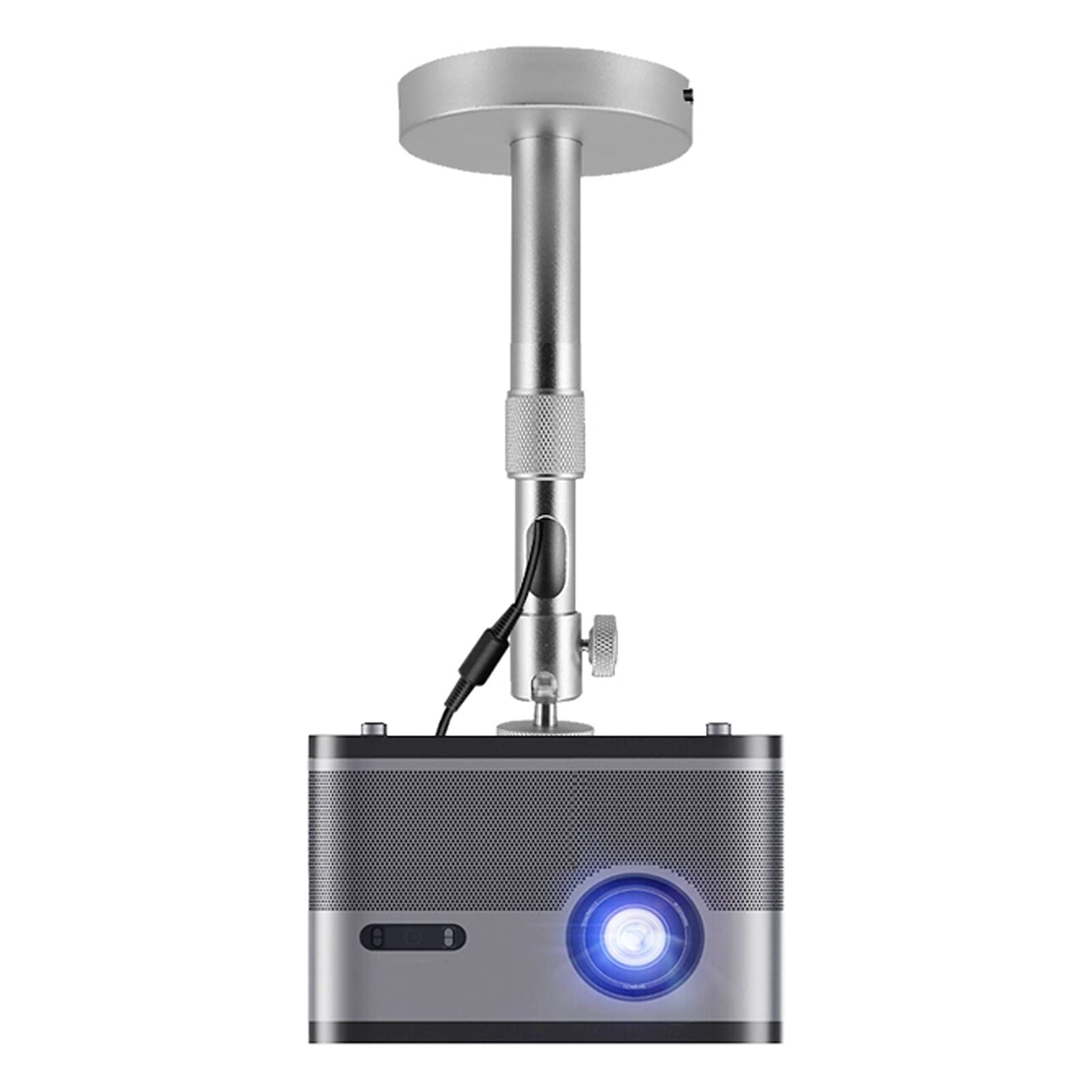 AYCDL Projector Mount Projector Mounting Bracket Ceiling Mounting Bracket Extendable Wall Bracket Height Adjustable Hanger 360° Rotation Projector Stand Tripod,B