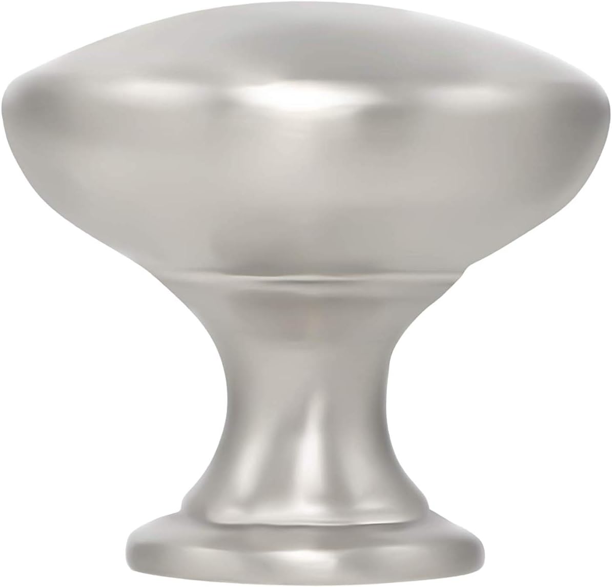 Cabinet Round Knob 1-1/4-inch Diameter 1-1/4-inch Diameter, Satin Nickel (50)