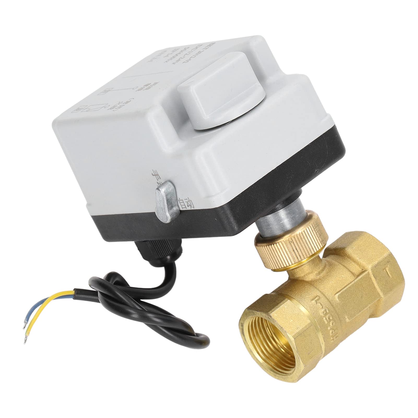 Zawór kulowy elektryczny 12-24 VDC 3/4" NC mosiężny do wody automatyczny zawór elektromagnetyczny dla systemów przemysłowych i wodnych