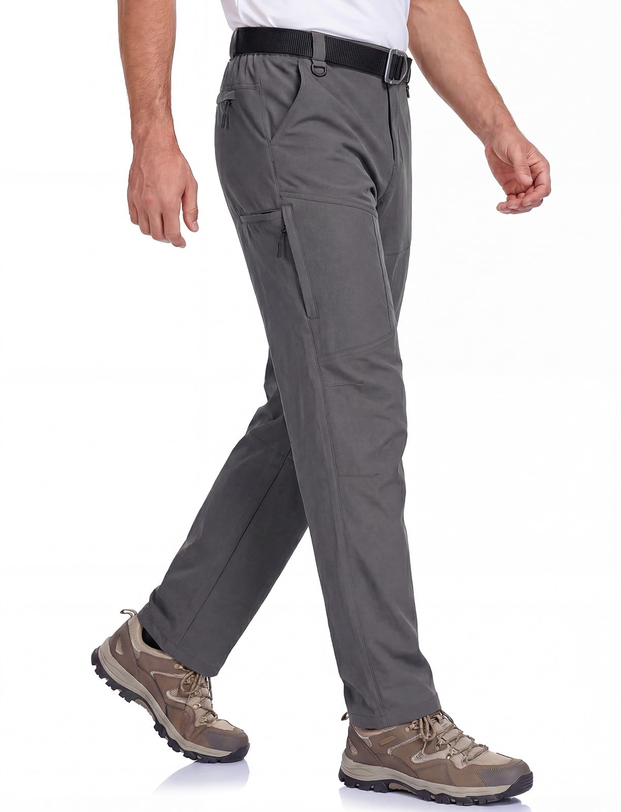 GymBrave Pantalon de randonnée Homme à séchage Rapide, léger, élastique et imperméable, idéal pour Les activités de Plein air, Les Voyages, Le Printemps et l'été.