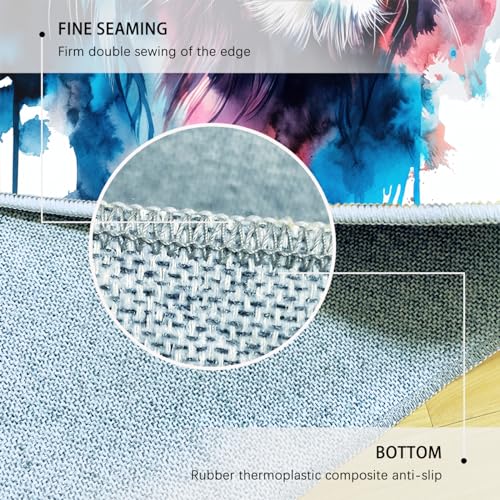 Tapis lion moderne lavable et résistant pour salon et cuisine - 7
