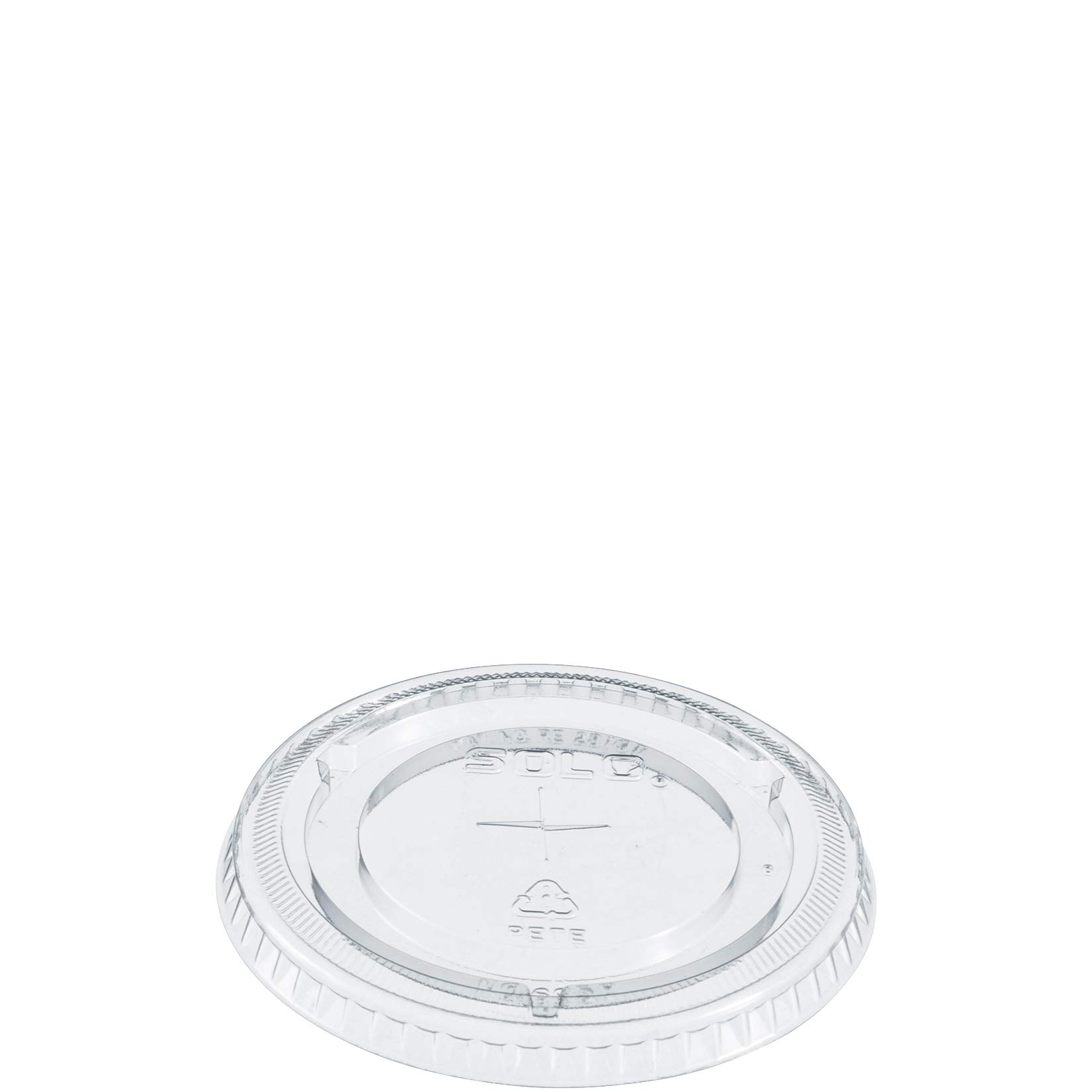 Solo 695TS Clear Lid PET 695 Flat Straw Slot (Case of 1000)