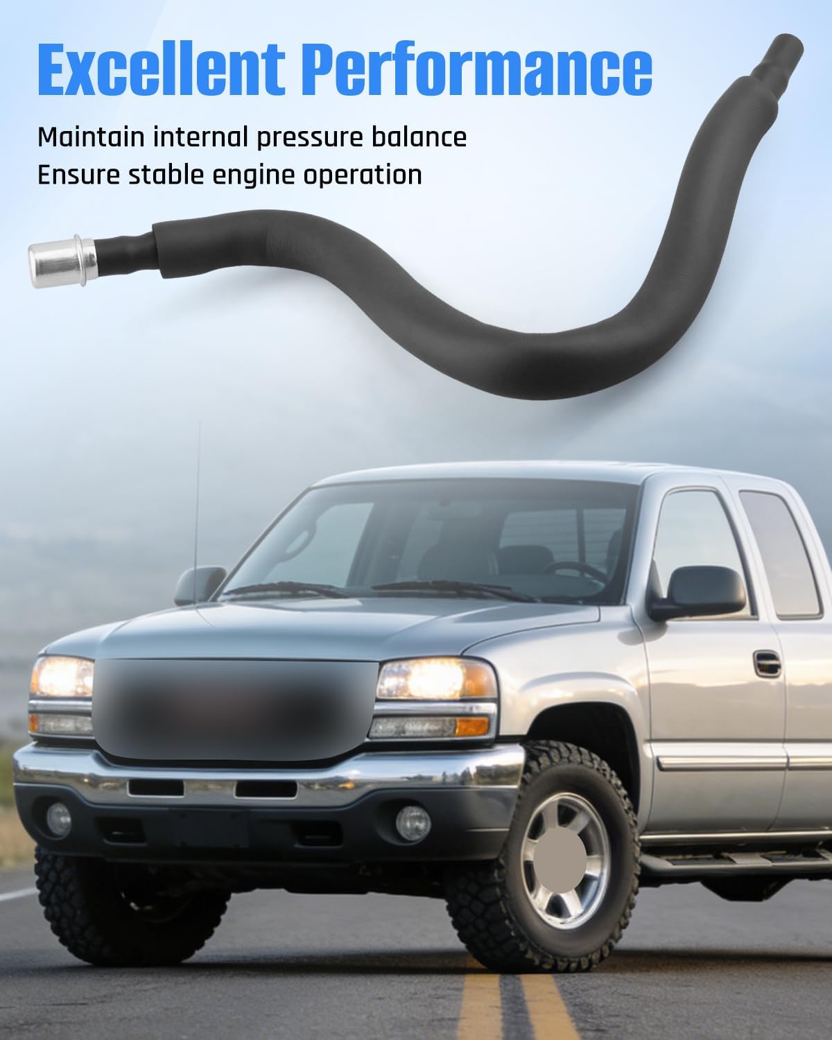 12574660 PCV Valve Tubing Fit for Chevy Silverado/GMC Sierra/Cadillac Escalade Replace 12563269 12569643 12560733
