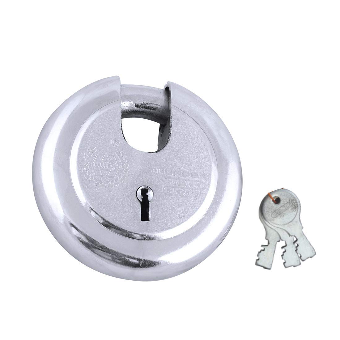 BRUSH HOUSE Steel 8 Levers 60 mm Heavy Duty Padlock with 3 Keys for Main Gate, Door, Shop Shutter (JAMA LOCK-0022), Antique finish - Silver (B08BG5VTVK) Amazon Price History, Amazon Price Tracker