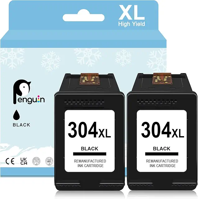 Cartuccia HP 304 XL Nero Rigenerata - 2-Pack per Deskjet e Envy