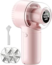Fabric Shaver,    Rechargeable Lint Remover with Brush, Large Sweater Shaver with Digital Display, 3 Speeds Lint Shaver, 6-Leaf Blades Lint Remover for Clothes, Sofa, Bedding, Pink