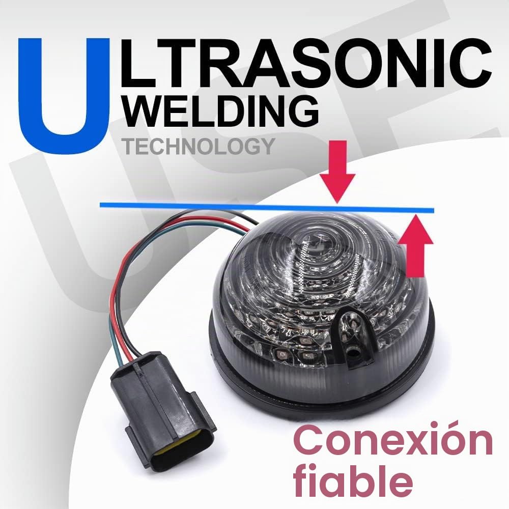 10PCS Kit completo de actualización de lente ahumada Luz trasera trasera Luces antiniebla Luz de marcha atrás Luz lateral delantera compatible con Land Rover Defender 90/110