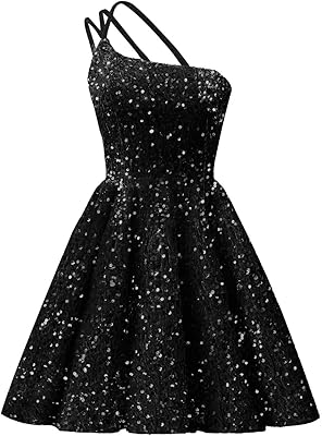 yinyyinhs One Shoulder Sequin Homecoming Dresses for Jamaica | Ubuy