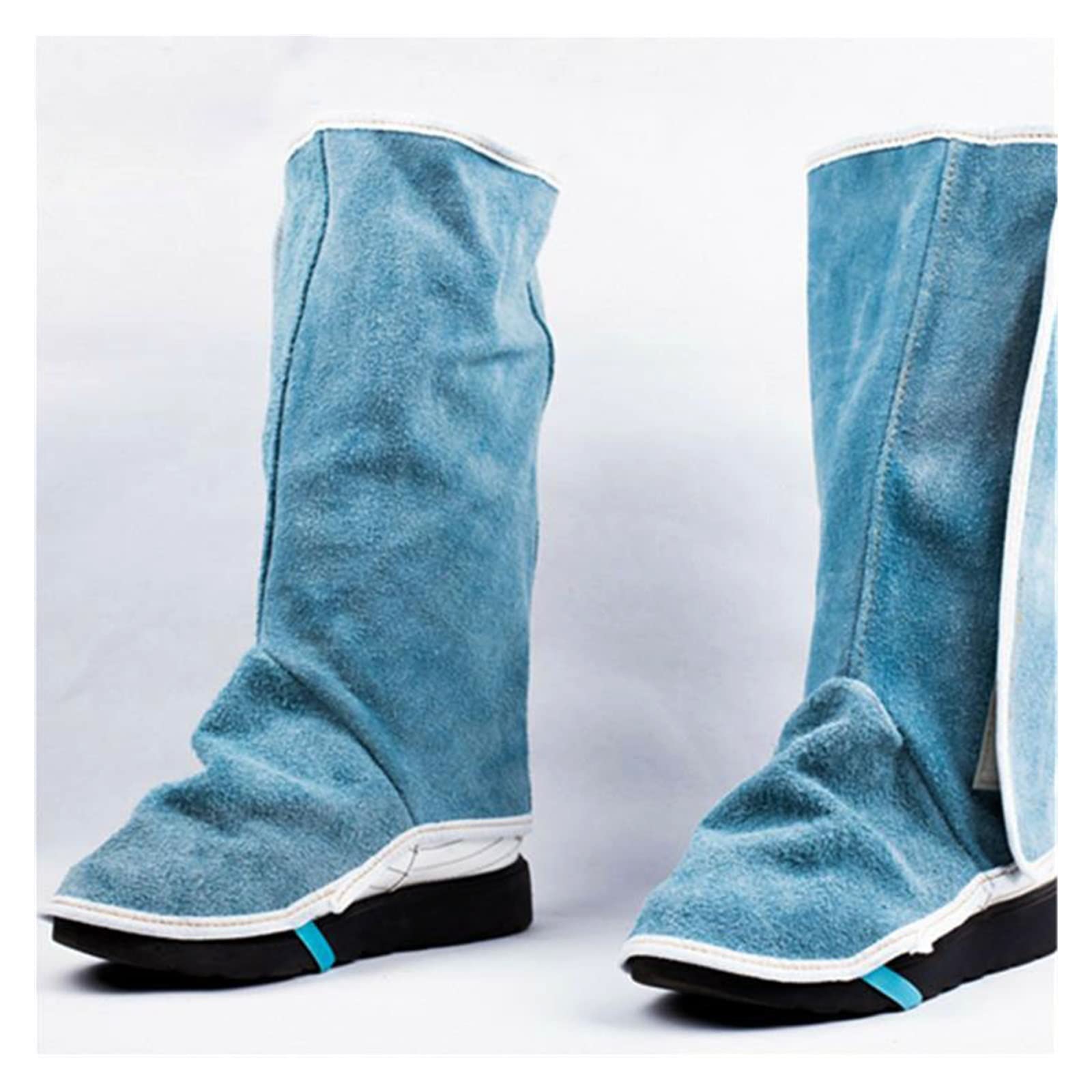 Tablier soudeur, Soudage de travail en cuir longues chaussures en cuir Soudage de feu de feu de feu de soudage du pied en cuir chaussures longues chaussures