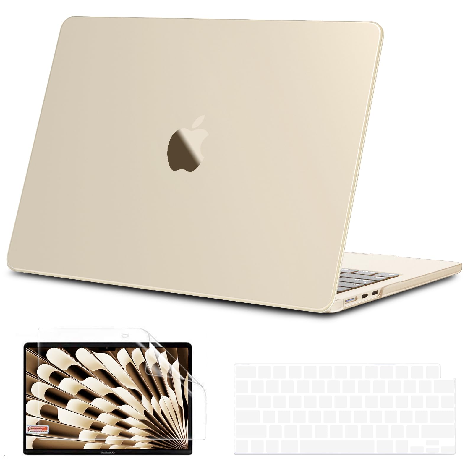 B BELK Compatible with MacBook Air 15 inch Case 2026 2025 2024 2023 M4 M3 M2 A3241 A3114 A2941, [100% Official Color] [Ultra Thin Armor] Plastic Hard