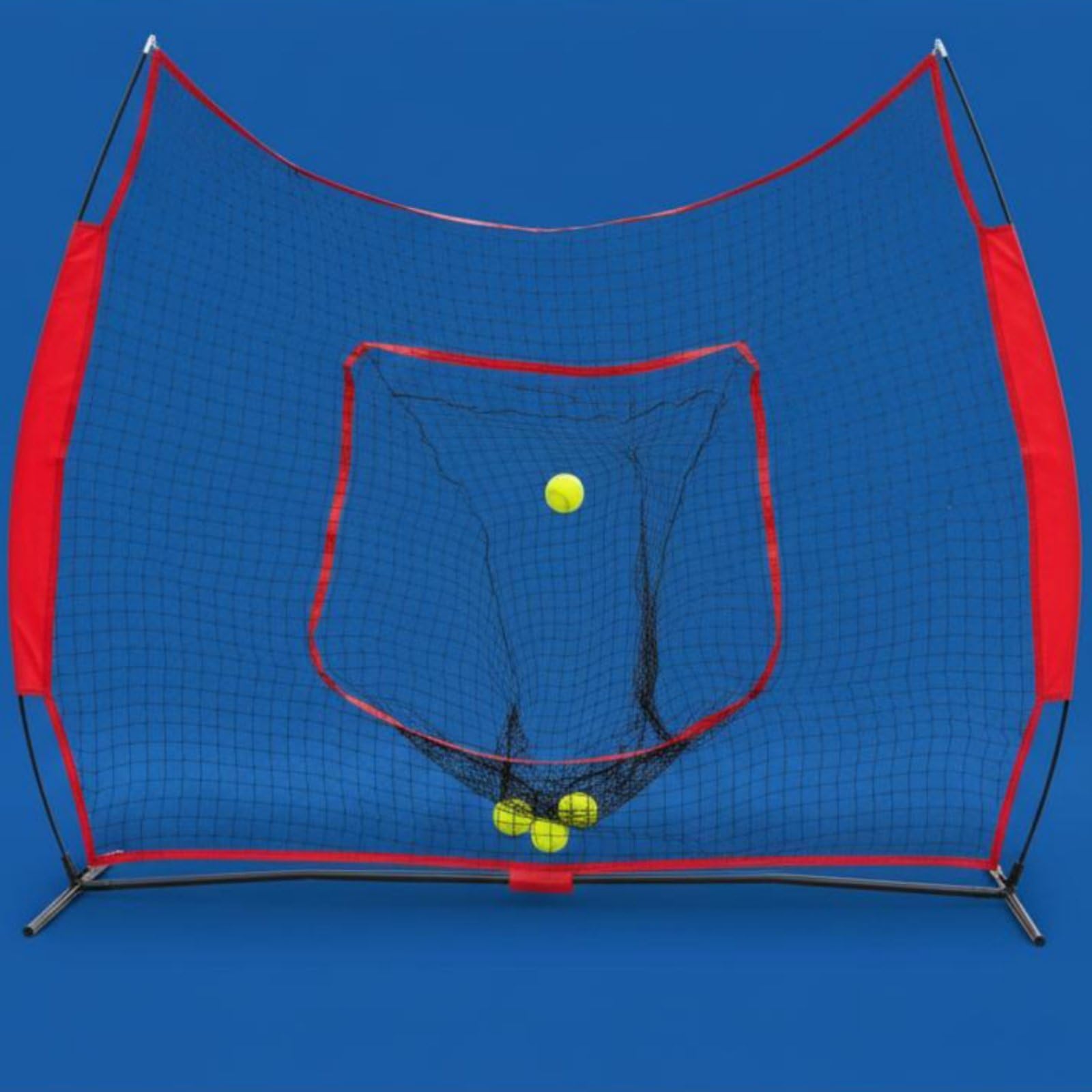 Amagogo Baseball Trainingsnetz Wurfnetz Rückprallnetz Schlagnetz mit Zielbereich zur Fehlerkorrektur Und Konstanten Technikarbeit Schnell Montierbar Und